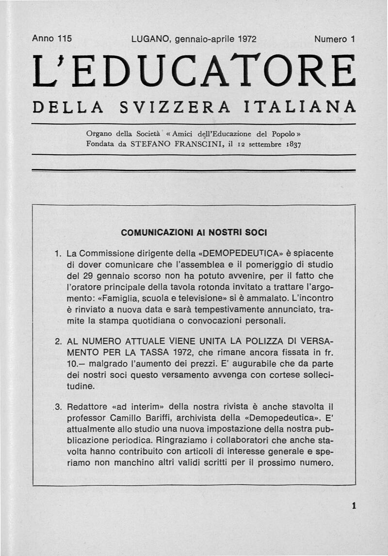 Buchumschlag - Heft 1