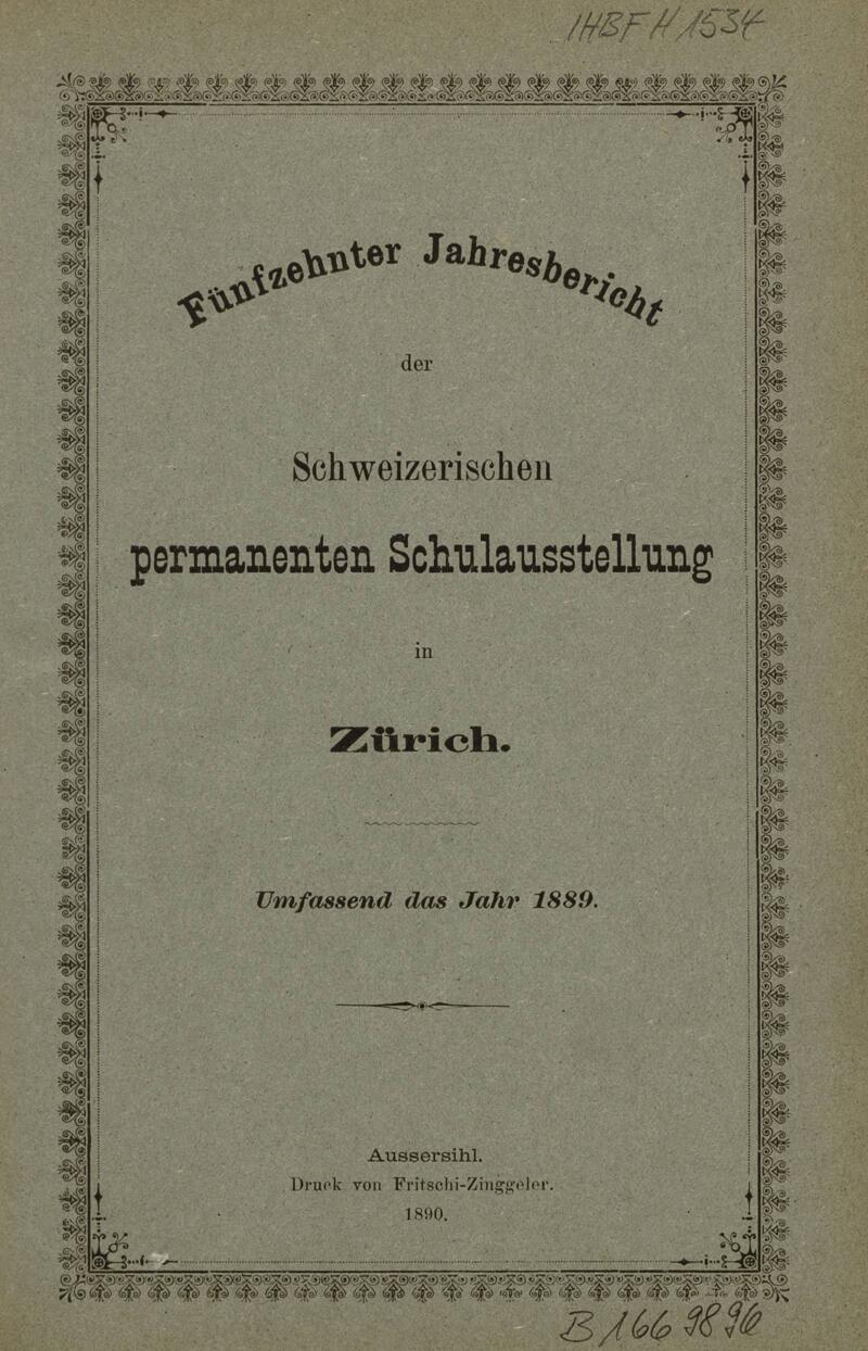 Buchumschlag - Band 15 (1889)