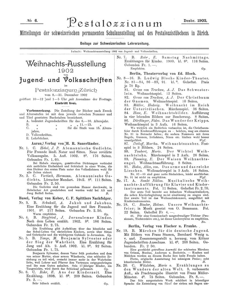 Buchumschlag - Heft 6
