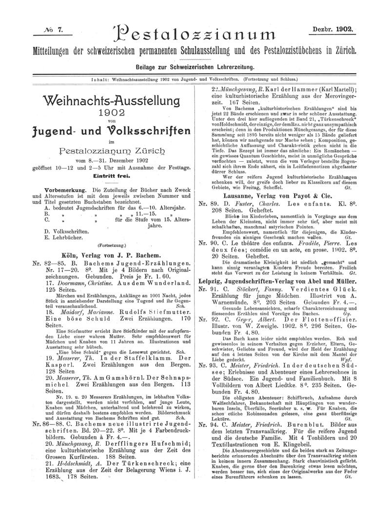 Buchumschlag - Heft 7