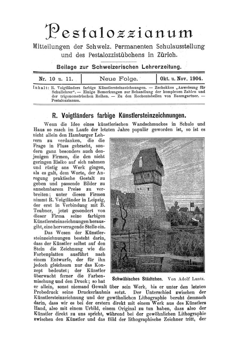 Buchumschlag - Heft 10-11