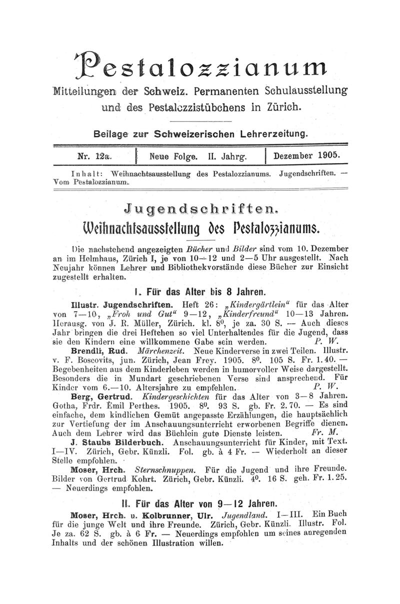 Buchumschlag - Heft 12a