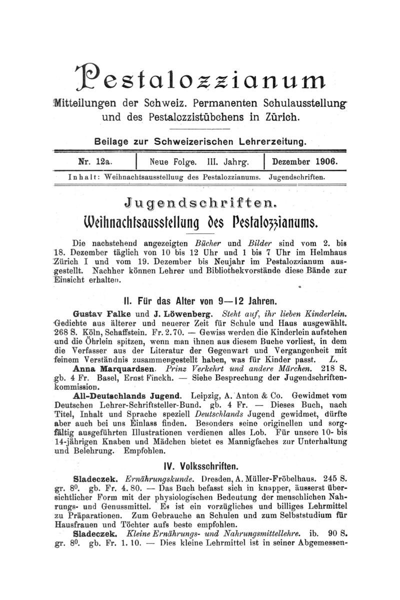 Buchumschlag - Heft 12a