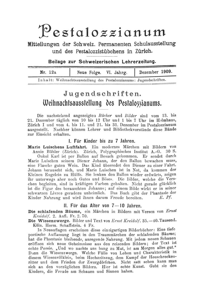 Buchumschlag - Heft 12a