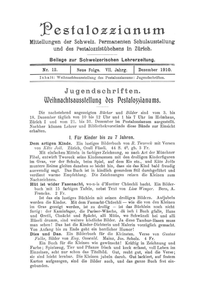 Buchumschlag - Heft 12