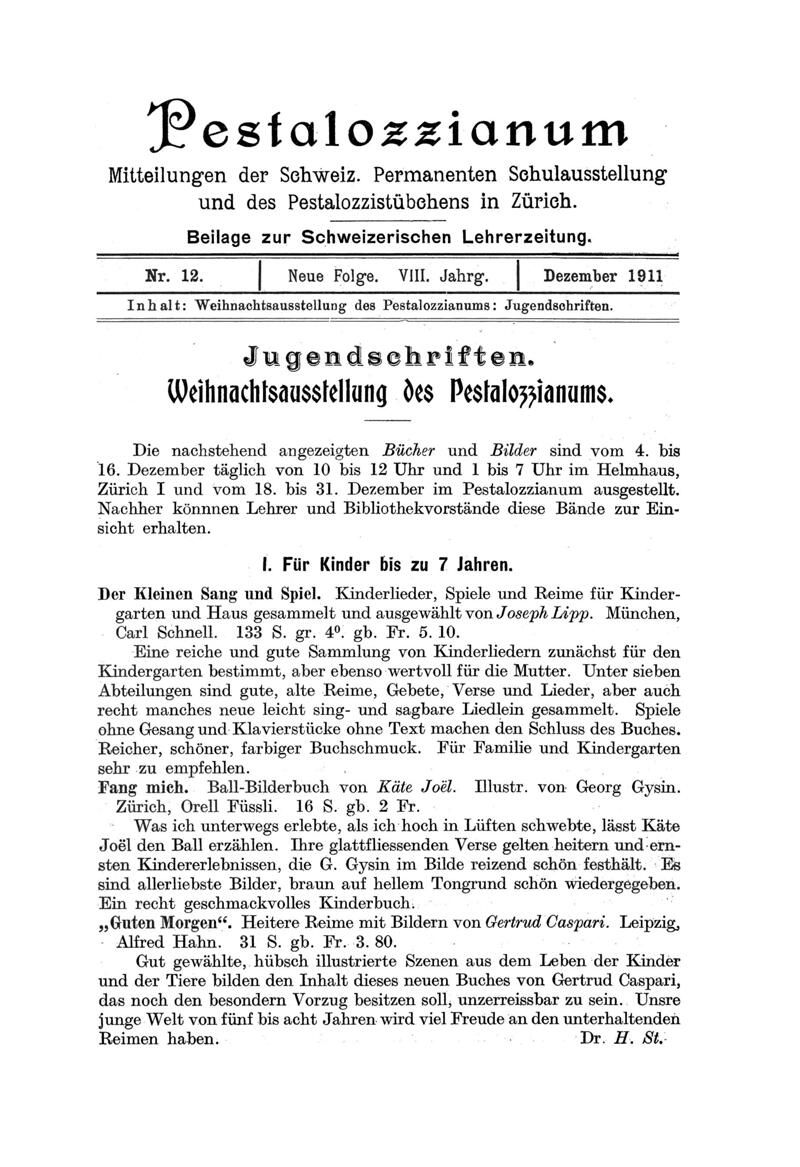 Buchumschlag - Heft 12