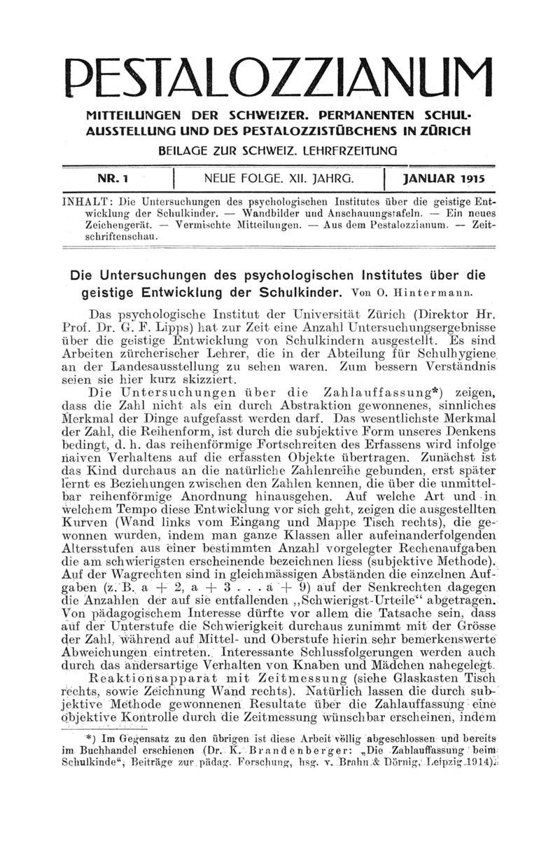 Buchumschlag - Heft 1