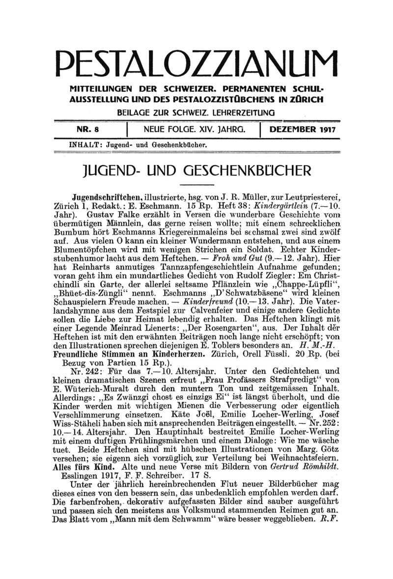 Buchumschlag - Heft 8