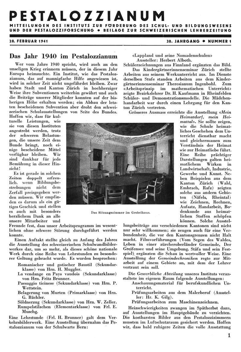 Buchumschlag - Heft 1
