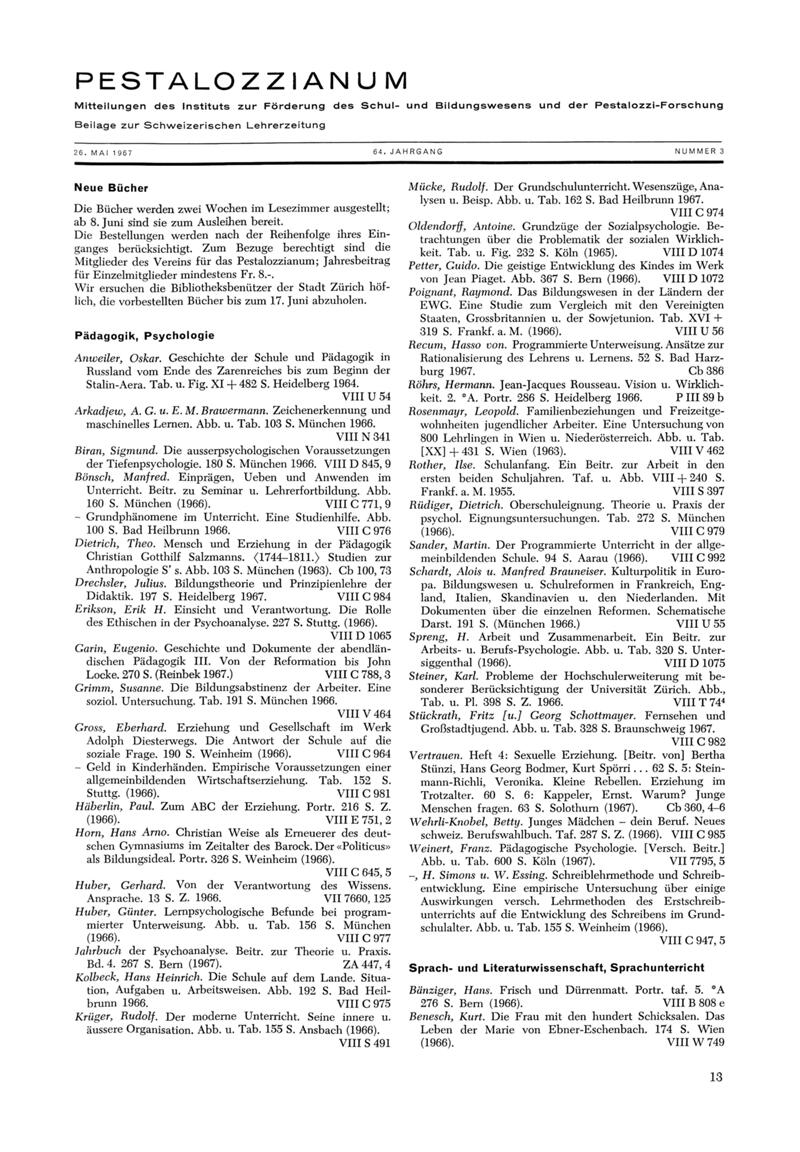 Buchumschlag - Heft 3