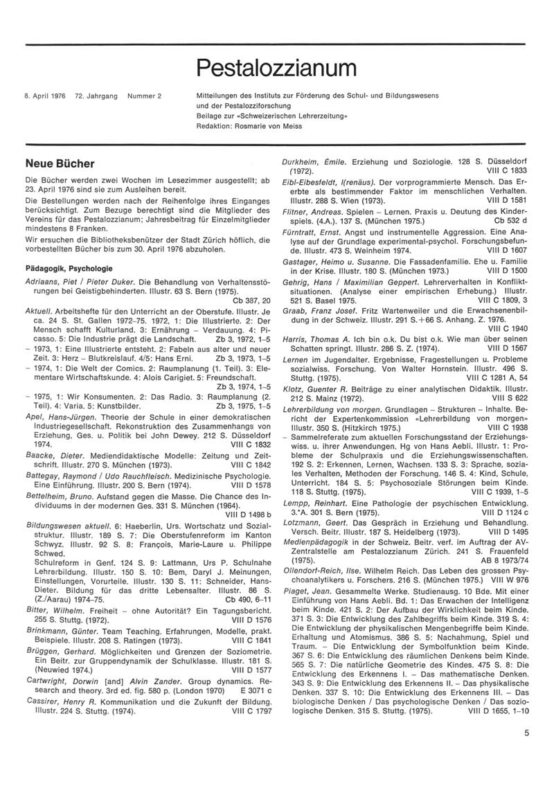 Buchumschlag - Heft 2