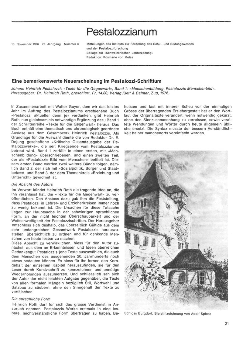 Buchumschlag - Heft 6