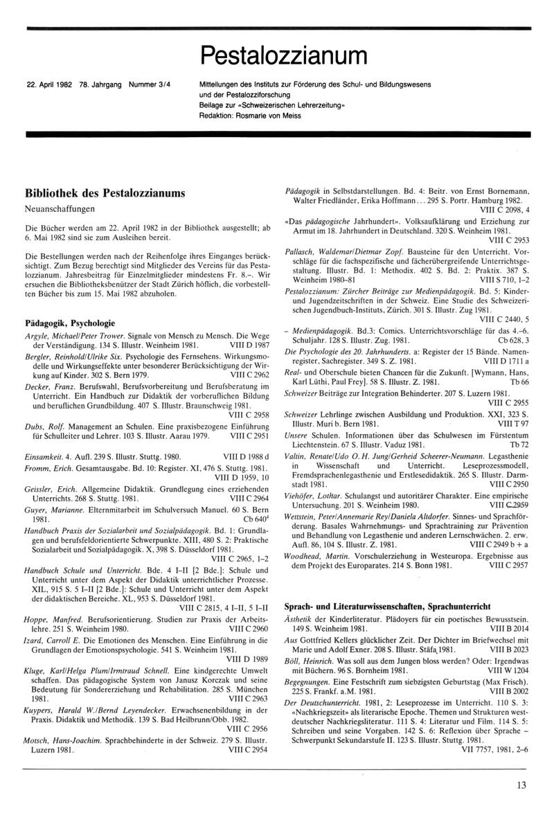 Buchumschlag - Heft 3-4