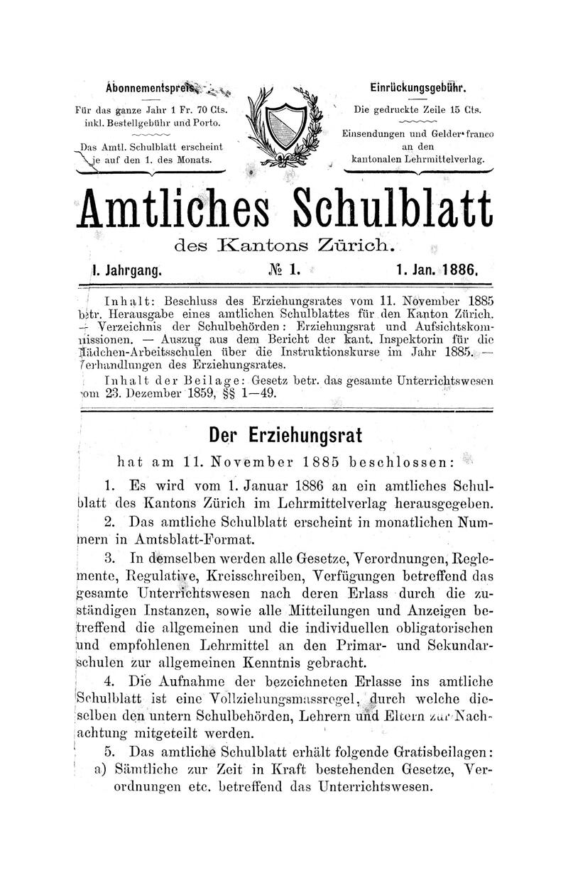 Buchumschlag - Heft 1