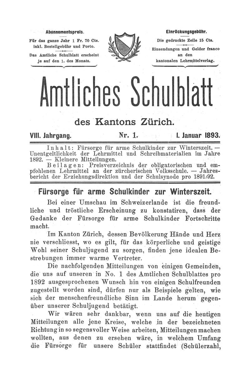 Buchumschlag - Heft 1