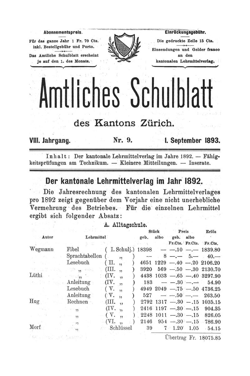 Buchumschlag - Heft 9