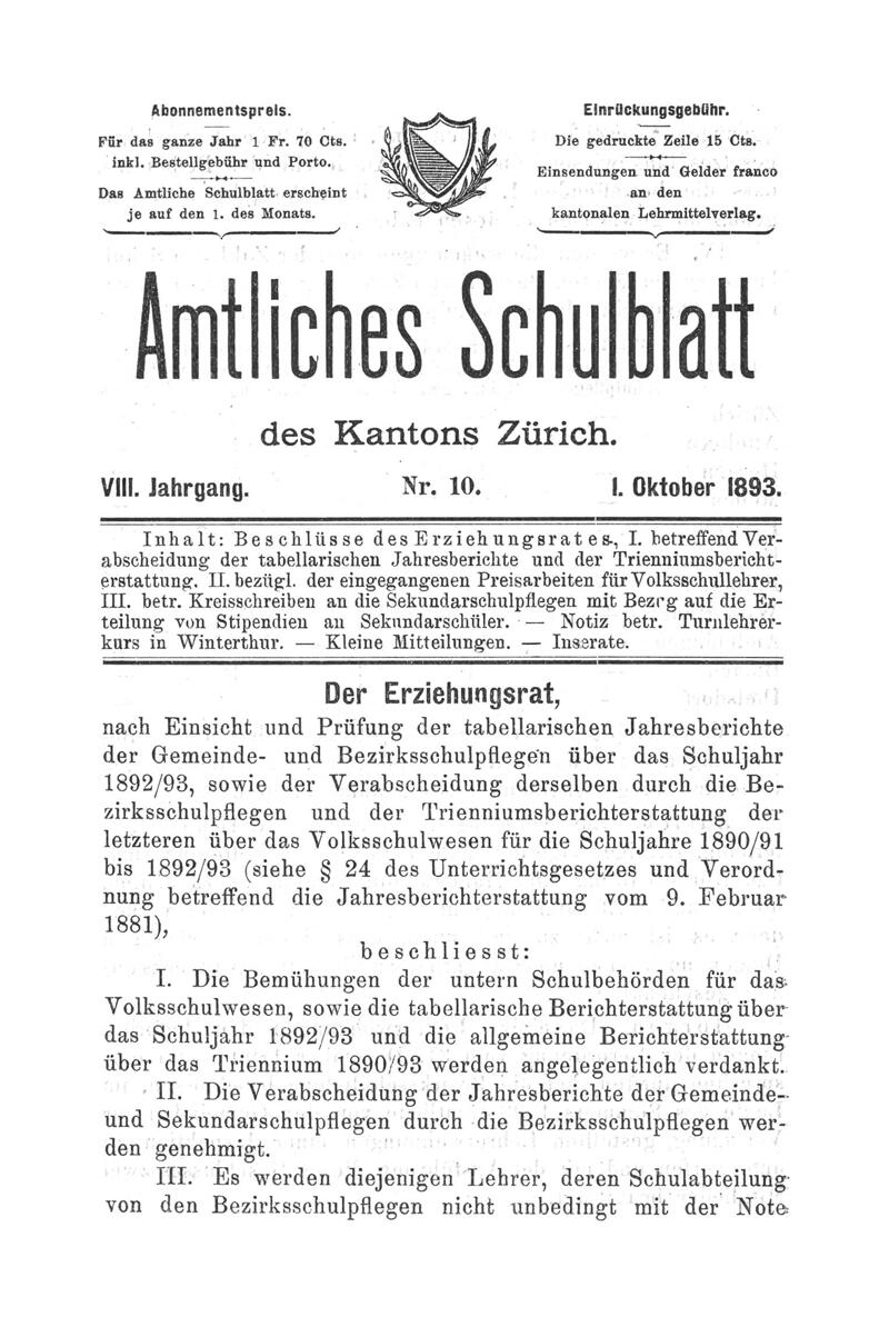 Buchumschlag - Heft 10