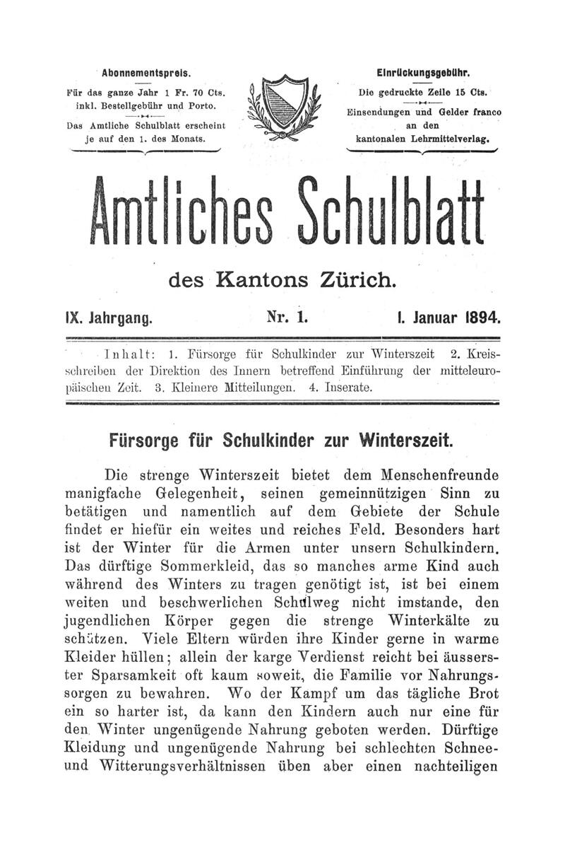 Buchumschlag - Heft 1