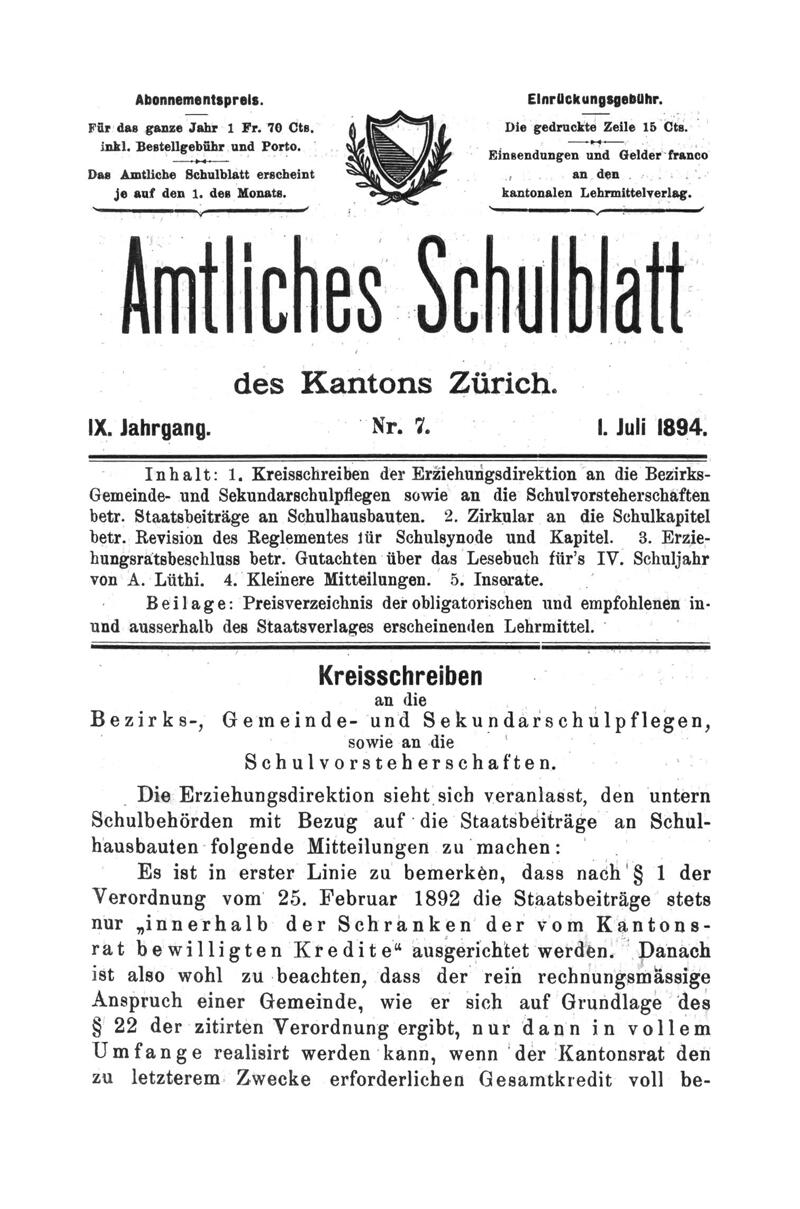 Buchumschlag - Heft 7