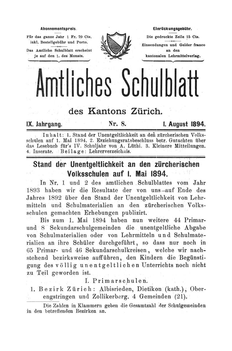 Buchumschlag - Heft 8