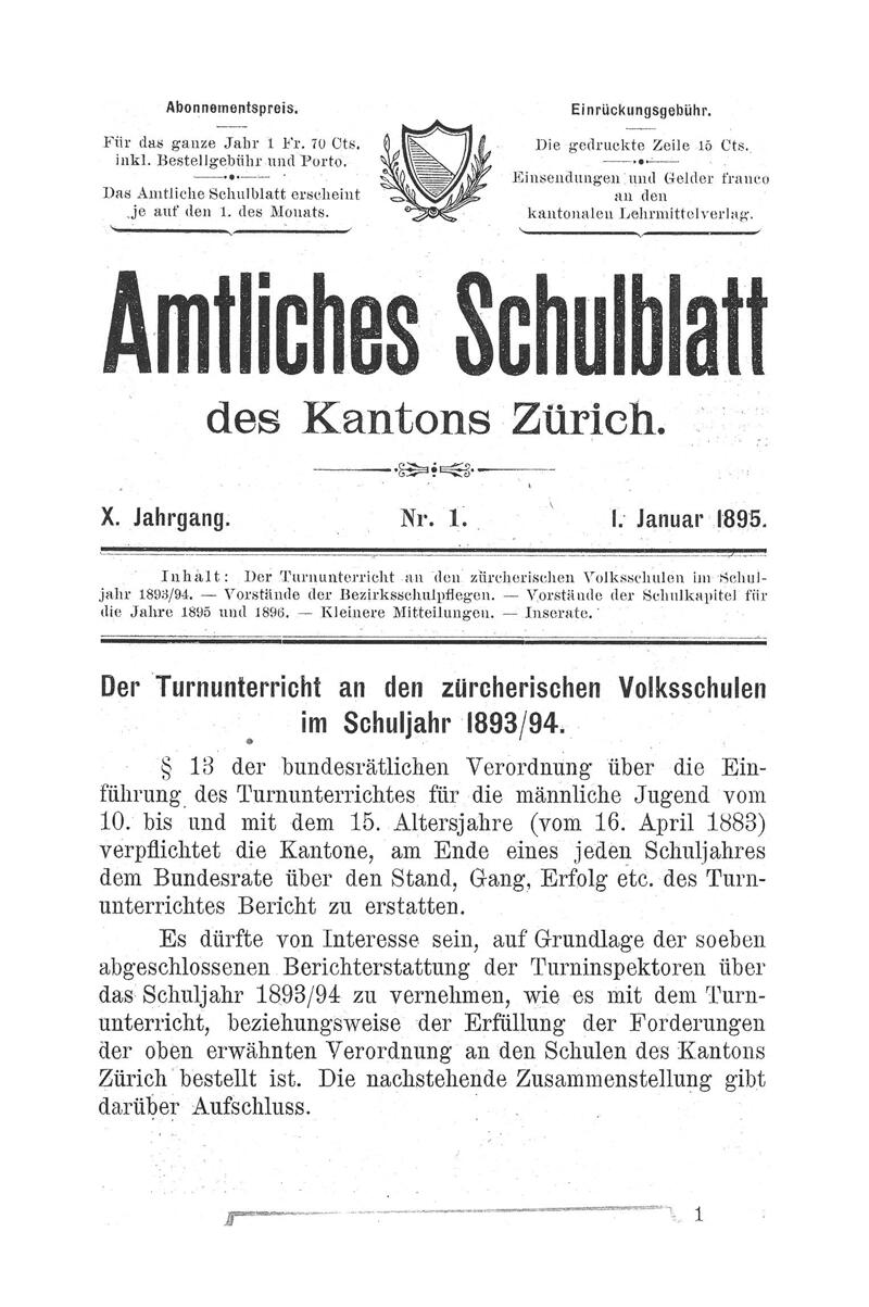 Buchumschlag - Heft 1