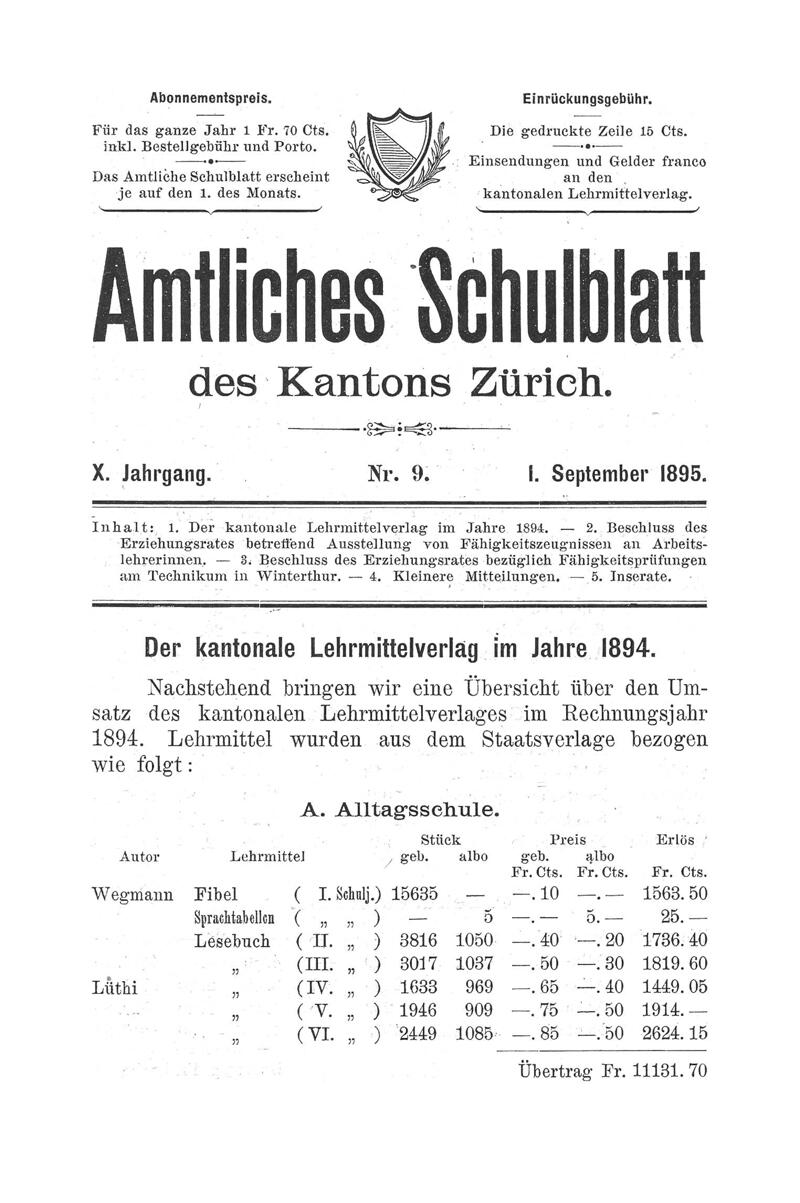 Buchumschlag - Heft 9