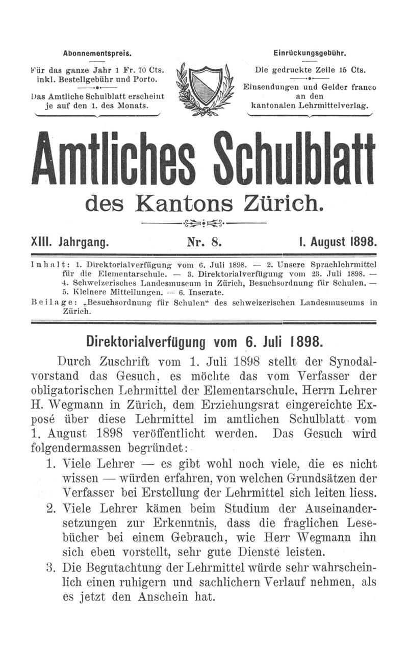 Buchumschlag - Heft 8