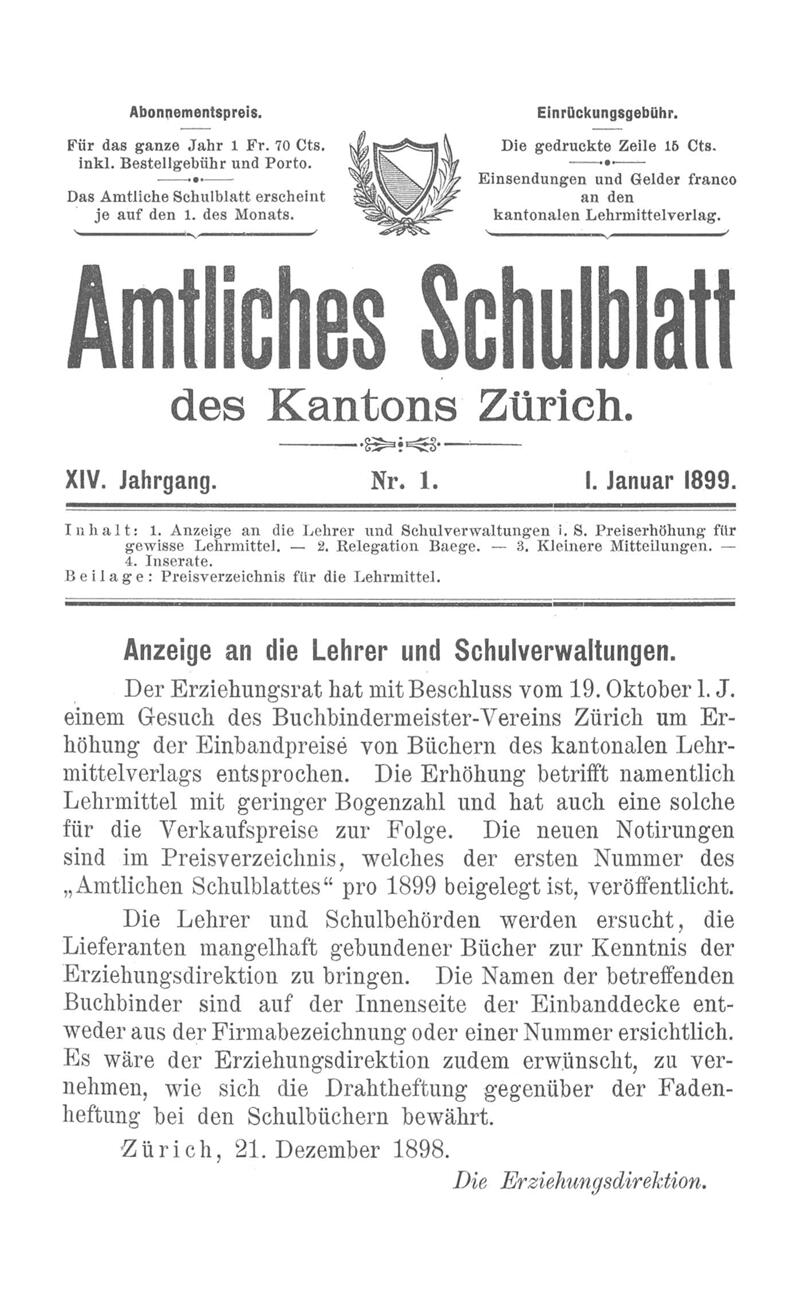 Buchumschlag - Heft 1