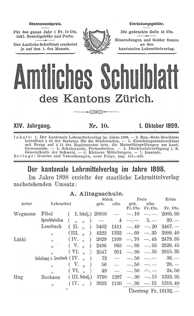 Buchumschlag - Heft 10