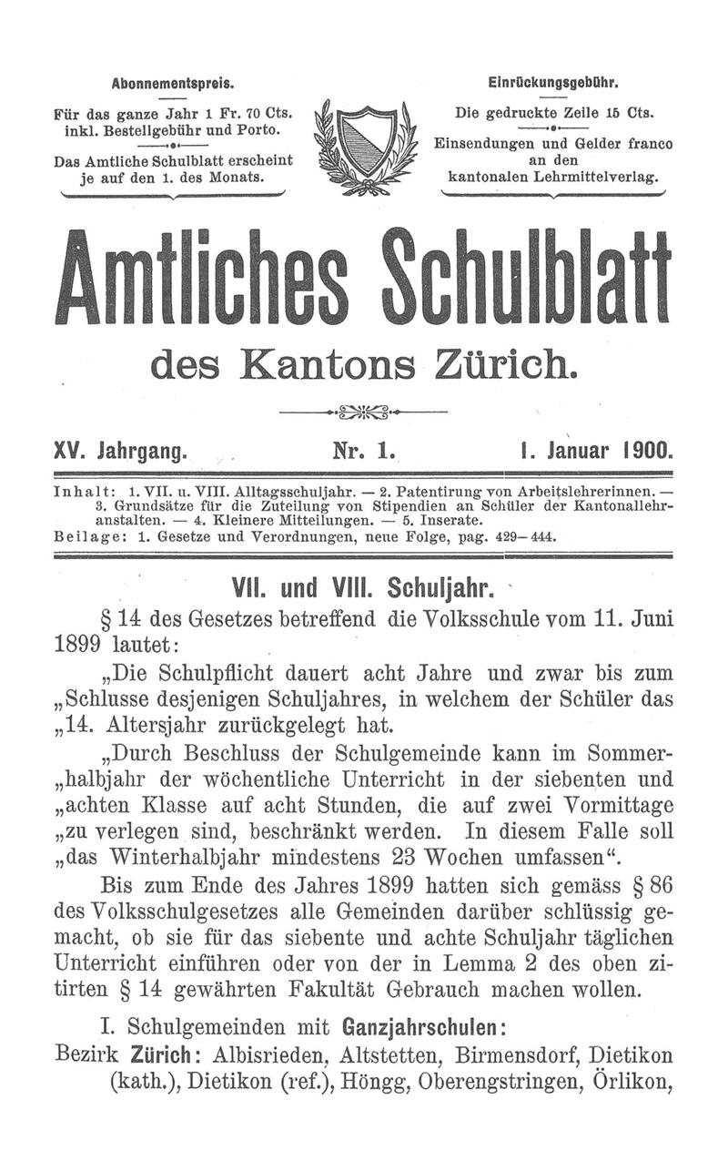 Buchumschlag - Heft 1