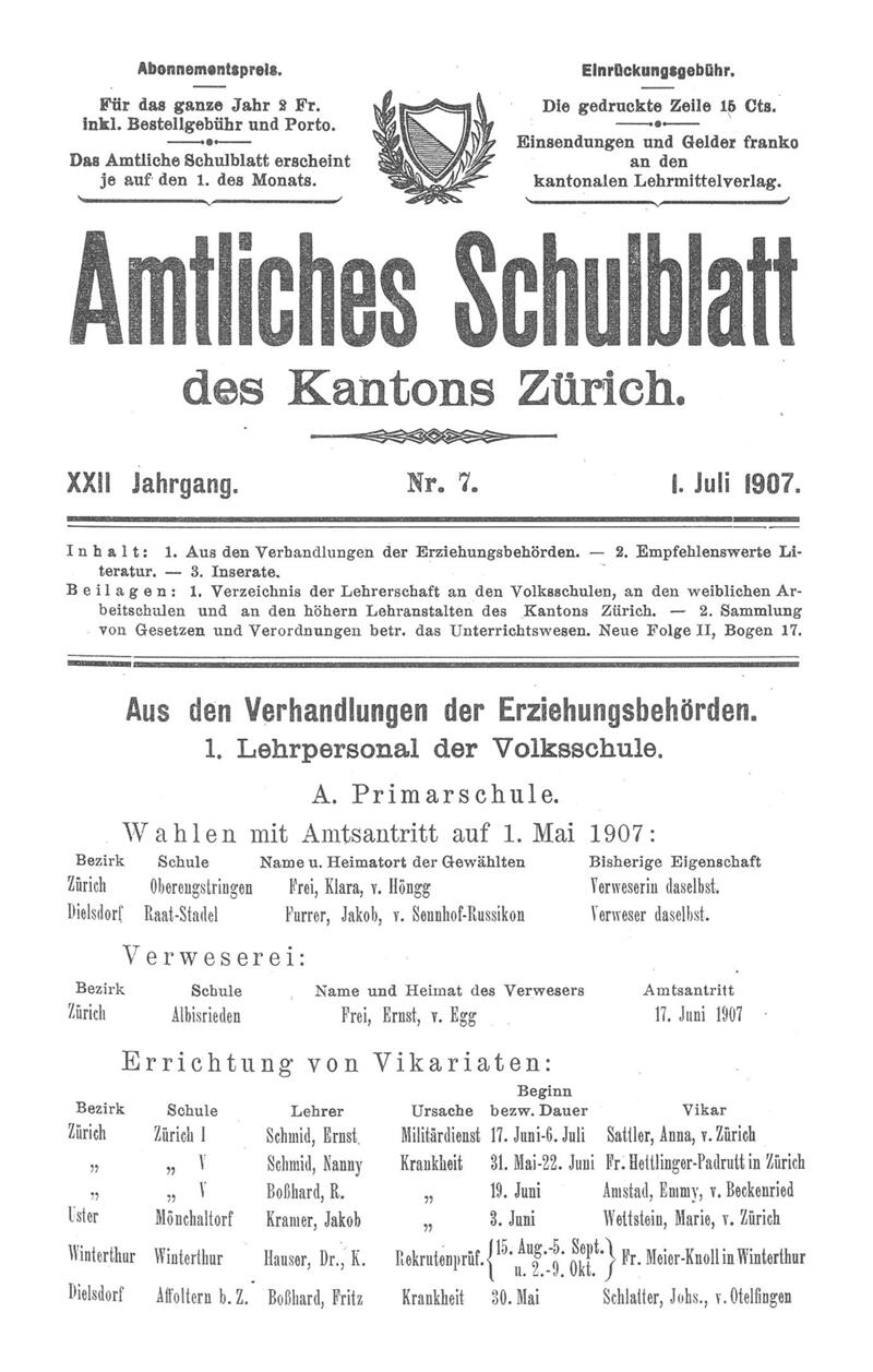 Buchumschlag - Heft 7