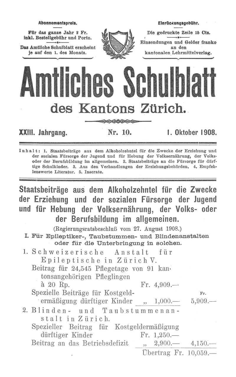 Buchumschlag - Heft 10