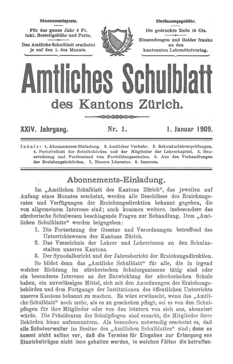 Buchumschlag - Heft 1