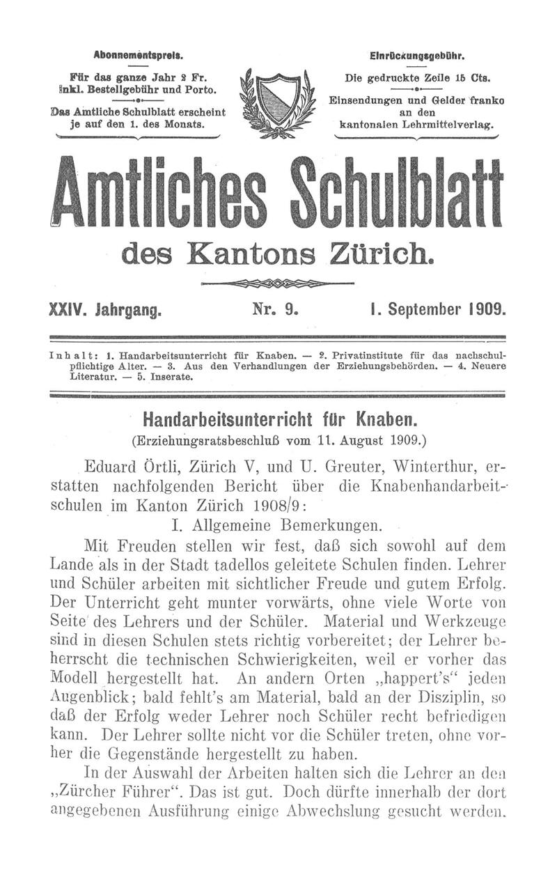 Buchumschlag - Heft 9