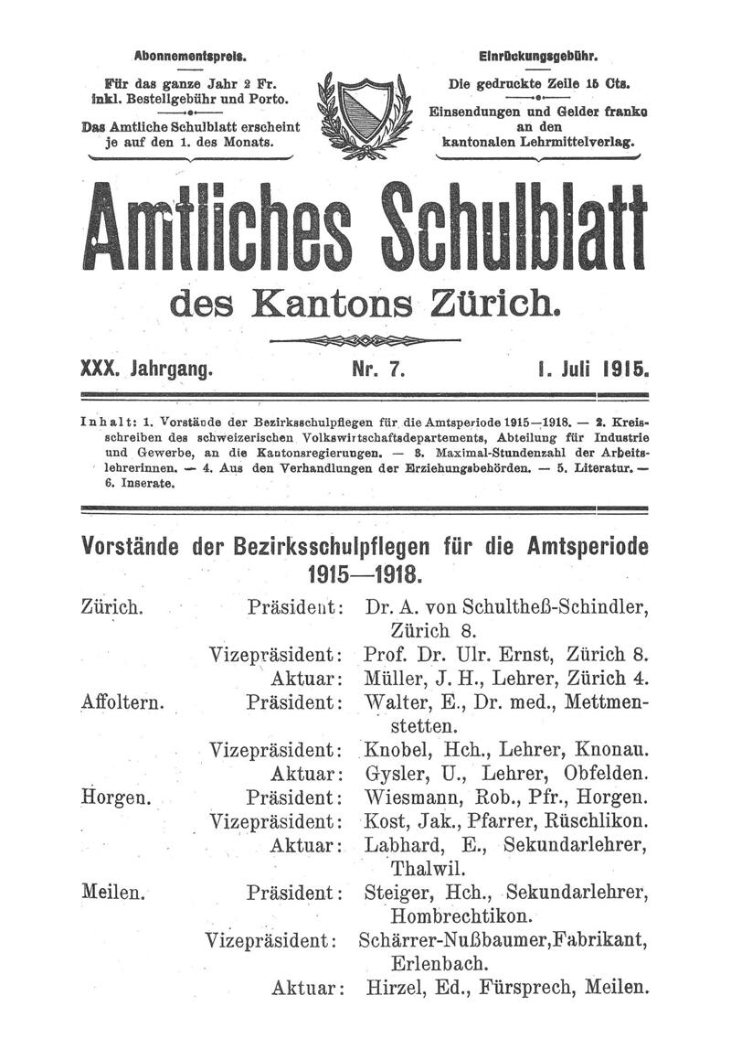 Buchumschlag - Heft 7