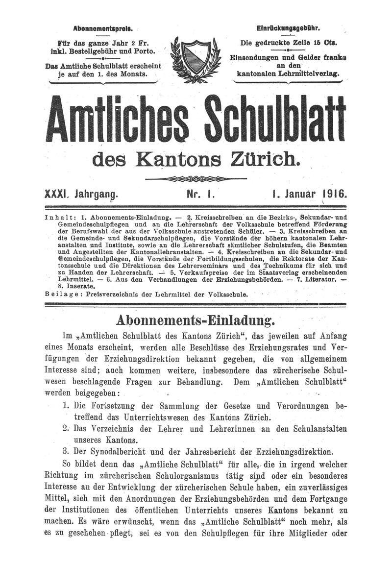 Buchumschlag - Heft 1