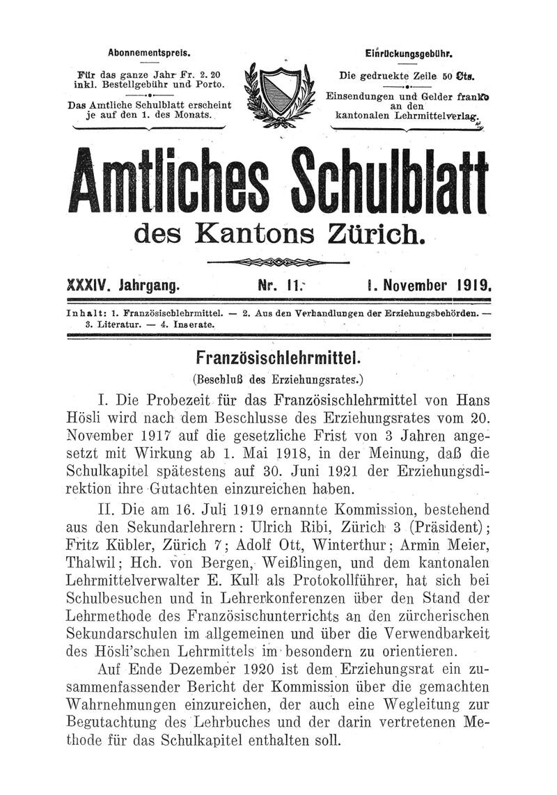 Buchumschlag - Heft 11