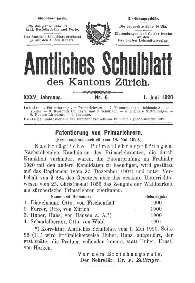 Buchumschlag - Heft 6