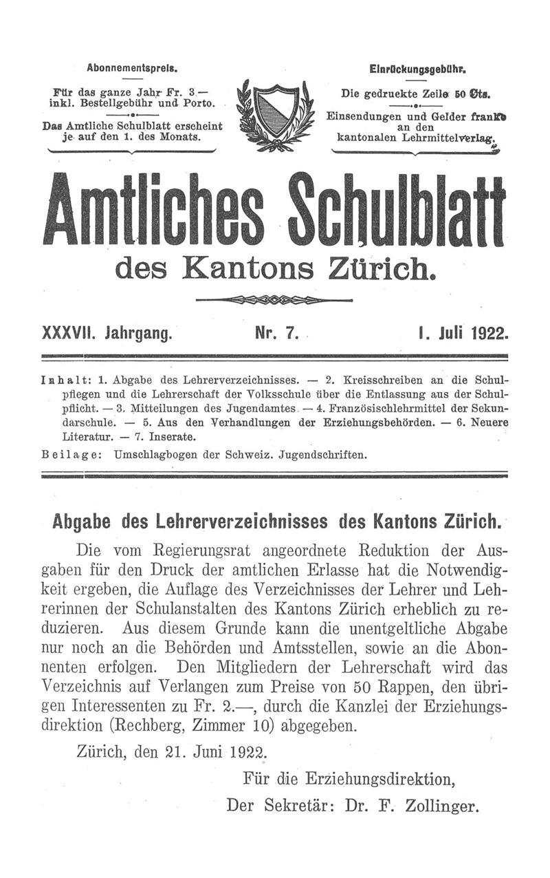 Buchumschlag - Heft 7