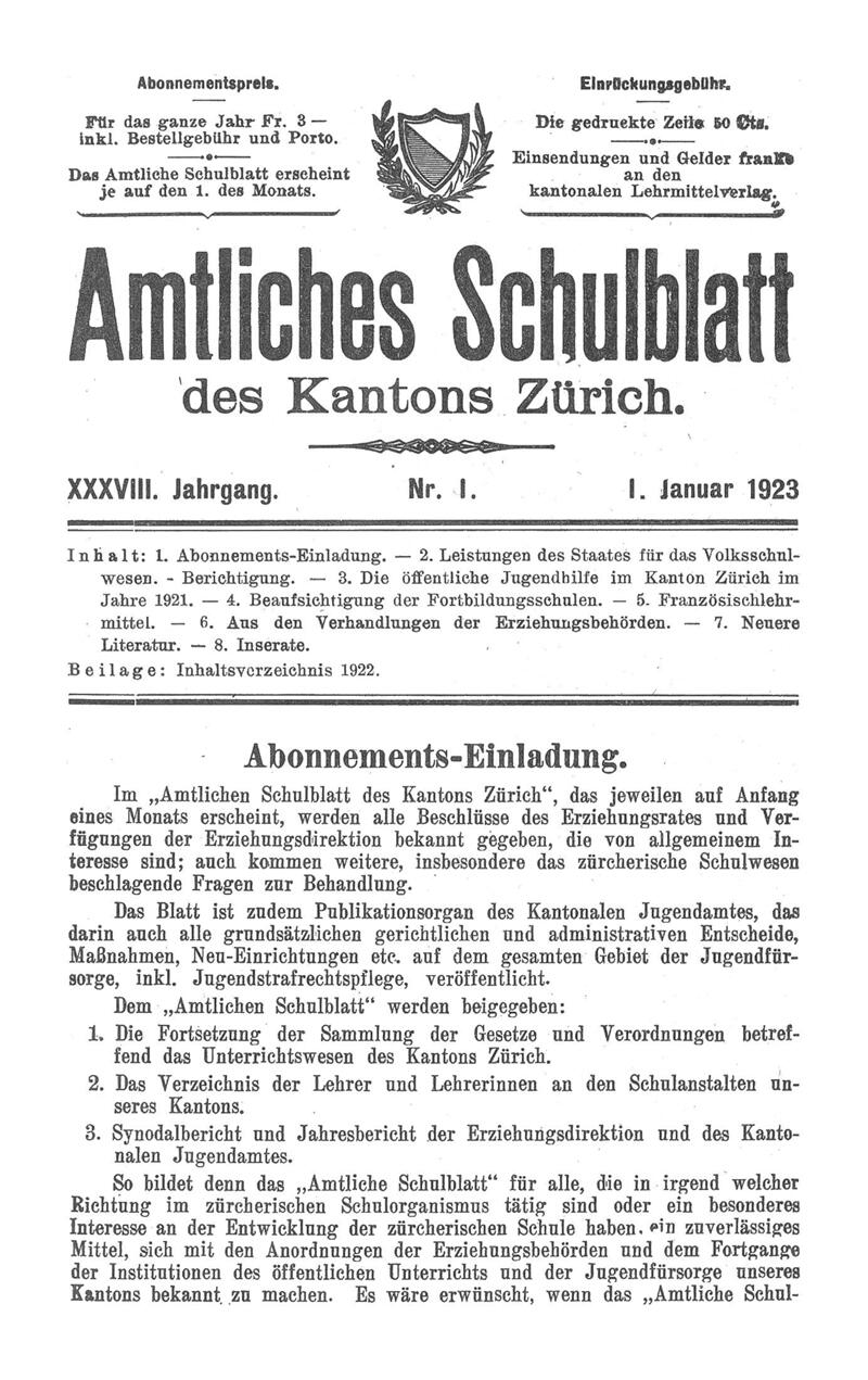 Buchumschlag - Heft 1