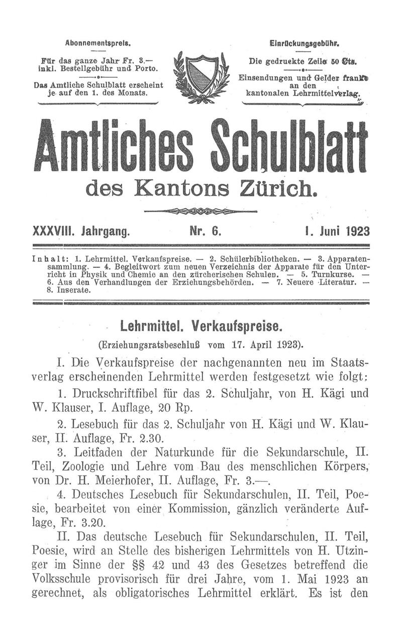 Buchumschlag - Heft 6