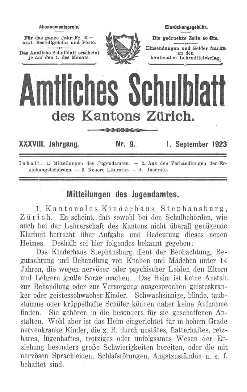 Buchumschlag - Heft 9