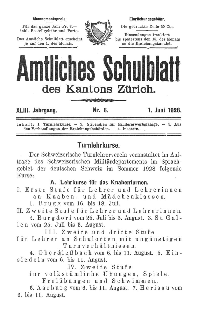 Buchumschlag - Heft 01.06.1928