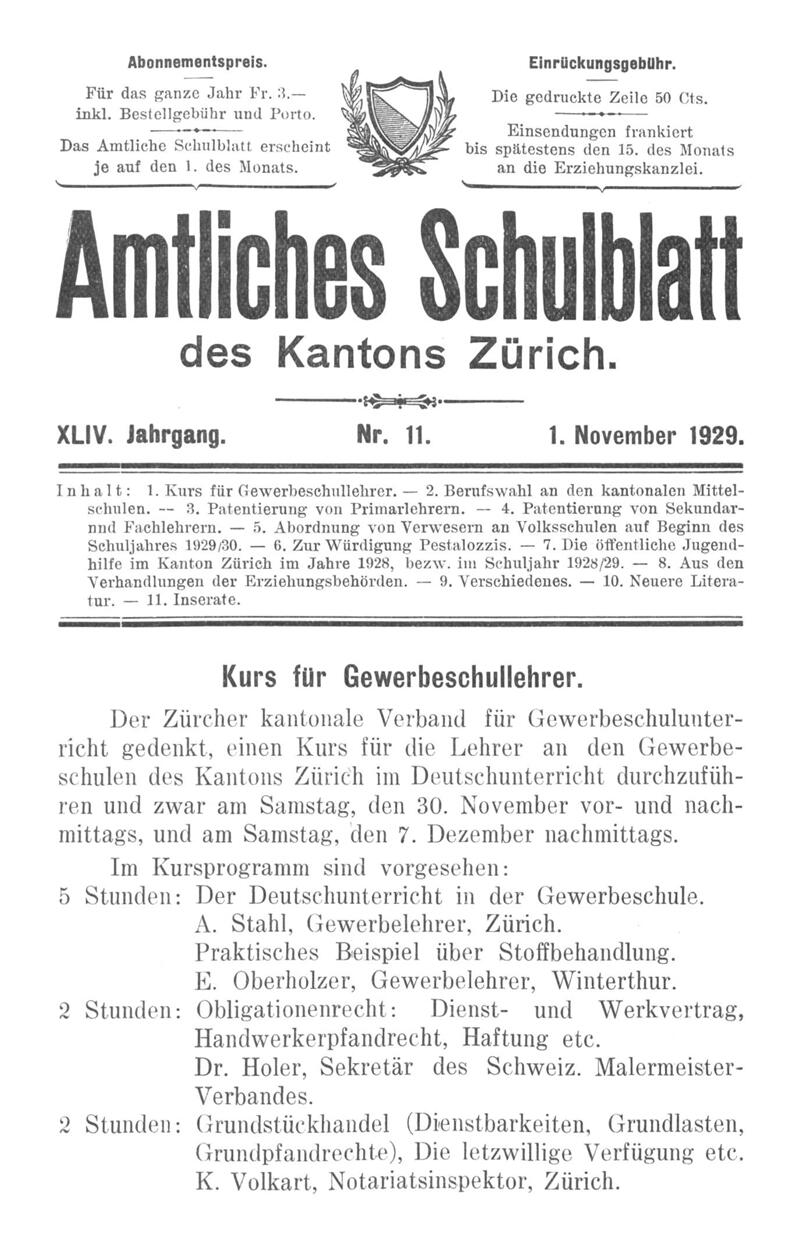 Buchumschlag - Heft 11