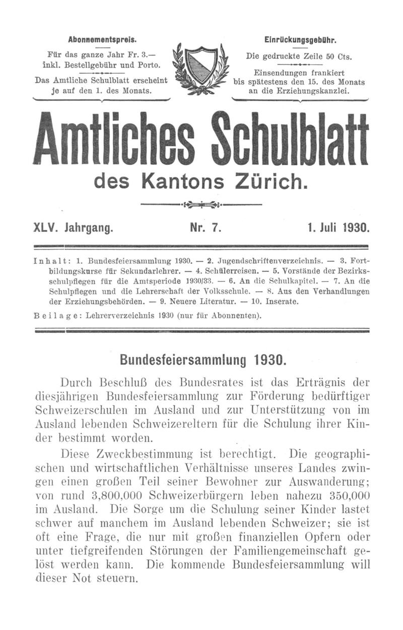 Buchumschlag - Heft 7