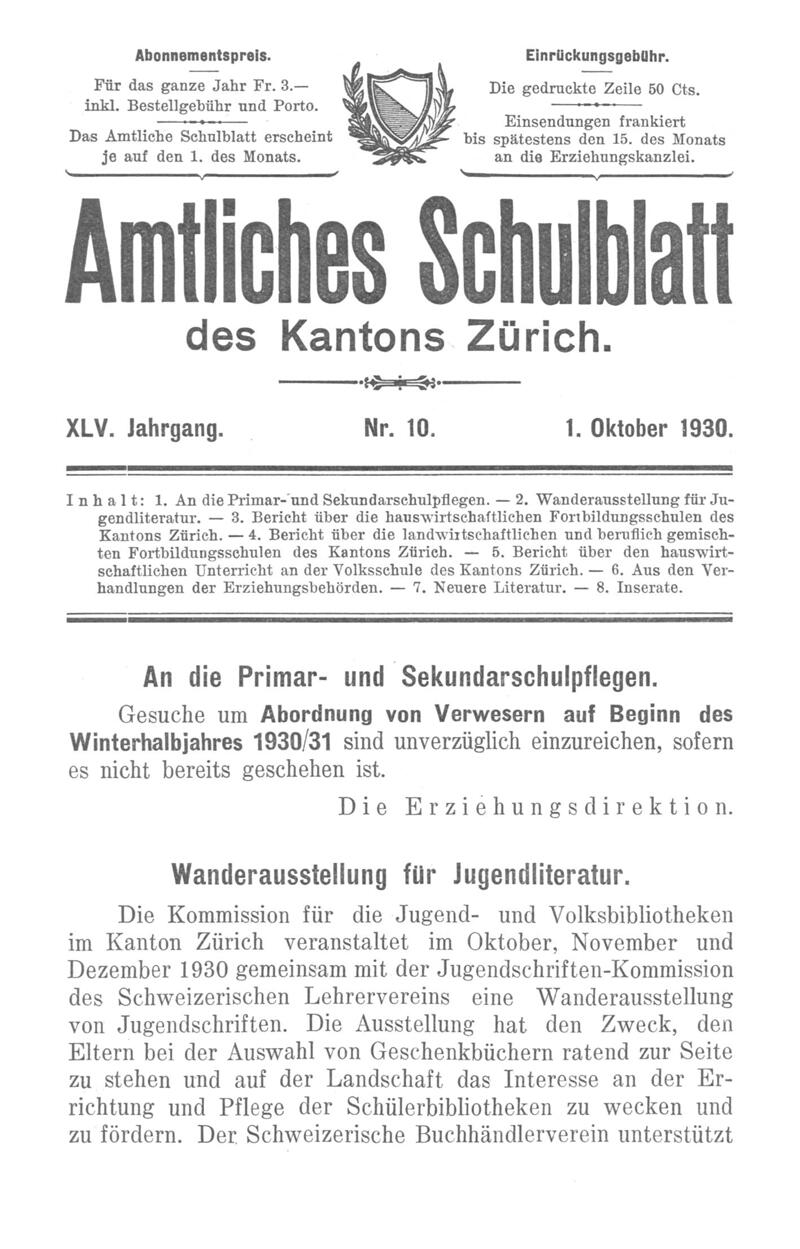 Buchumschlag - Heft 10