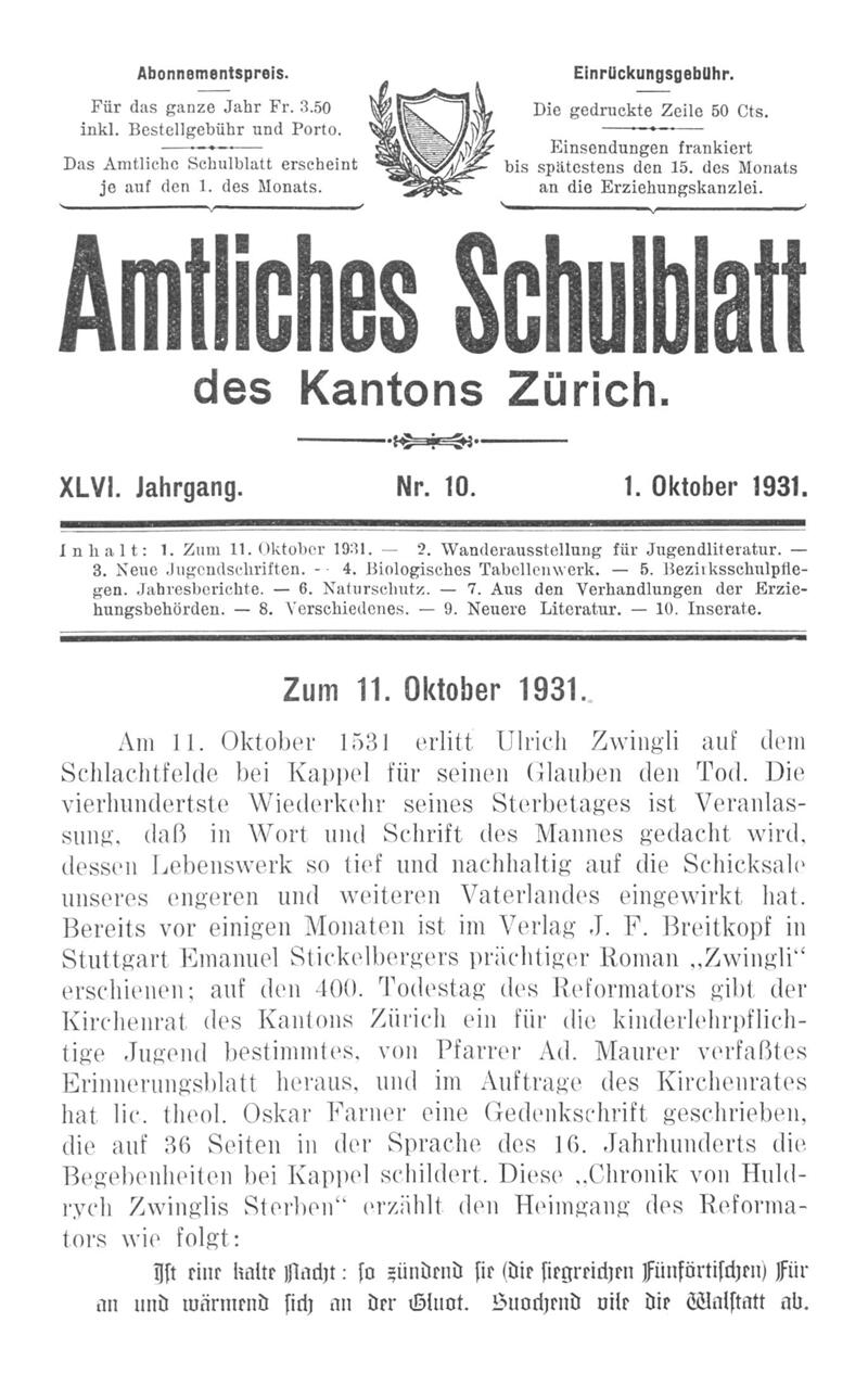 Buchumschlag - Heft 10