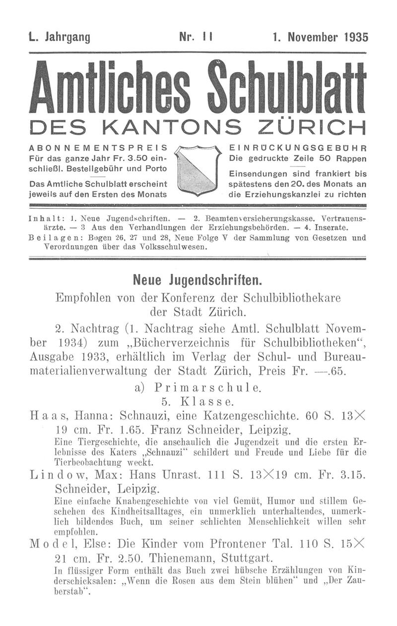 Buchumschlag - Heft 11