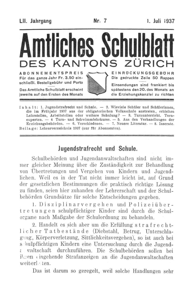 Buchumschlag - Heft 7