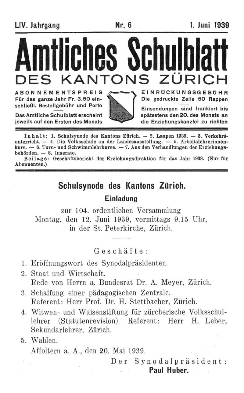 Buchumschlag - Heft 6